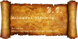 Waldapfel Viktória névjegykártya
